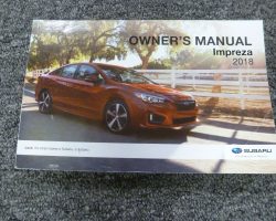 2018 Subaru Impreza Owner's Manual