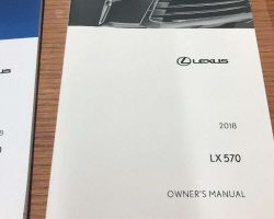 2018 Lexus LX570 Owner's Manual