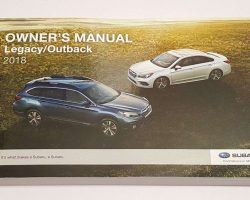 2018 Subaru Outback Owner's Manual