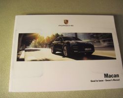 2018 Porsche Macan Owner's Manual