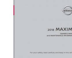 2018 Nissan Maxima Owner's Manual