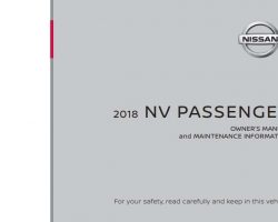 2018 Nissan NV Passenger Owner's Manual