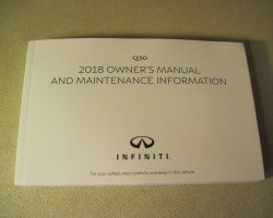2018 Infiniti Q50 Owner's Manual