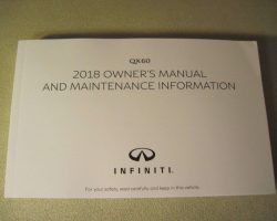 2018 Infiniti QX60 Owner's Manual