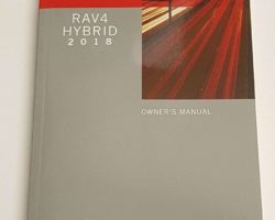 2018 Toyota Rav4 Hybrid Owner's Manual