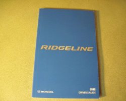 2018 Honda Ridgeline Owner's Manual