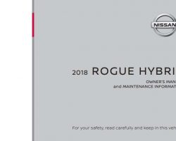 2018 Nissan Rogue Hybrid Owner's Manual