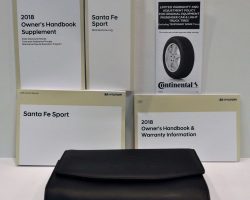 2018 Hyundai Santa Fe Sport Owner's Manual Set