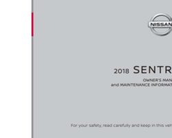 2018 Nissan Sentra Owner's Manual