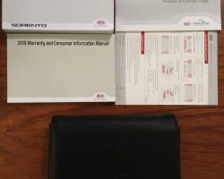 2018 Kia Sorento Owner's Manual Set