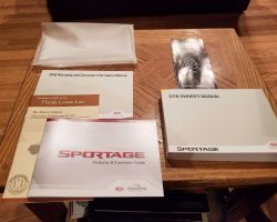 2018 Kia Sportage Owner's Operator Manual User Guide Set