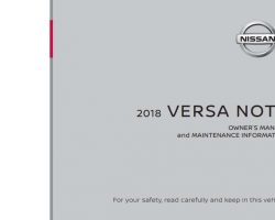 2018 Nissan Versa Note Owner's Manual