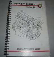 1995 Detroit Diesel 40 Series Engines Operator's Manual