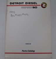 1993 Detroit Diesel 50 Series Engines Parts Catalog