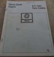 1980 Detroit Diesel 8.2L Fuel Pincher Series Engines Parts Catalog