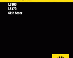 New Holland CE Skid steers / compact track loaders model LS160 Complete Shop Service Repair Manual