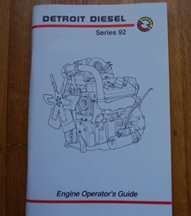 1995 Detroit Diesel 6V92, 8V92, 12V92 & 16V92 92 Series Engines Operator's Manual