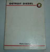 1991 Detroit Diesel 6V92, 8V92, 12V92 & 16V92 92 Series Engines Parts Catalog