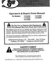Tye 000-1196 Operator Manual - 114 Series 5 Drill (end wheel)