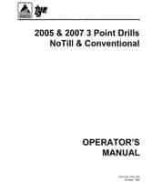 Tye 000-1223 Operator Manual - 2005 / 2007 Drill (3 point, no till and conventional)