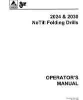 Tye 000-1231 Operator Manual - 2024 / 2030 No Till Drill (folding, 1998)