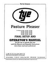 Tye 000-340R8 Operator Manual - 104 Grain Drill / Pasture Pleaser (series 4)