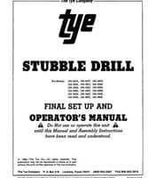 Tye 000-445R5 Operator Manual - 104 Series Stubble Drill (series 3 & 4, pull-type)