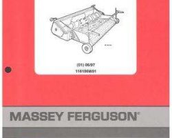 Massey Ferguson 116186W91 Parts Book - 9710 Pickup Header (prior sn W25101)