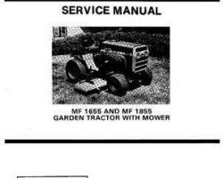 Massey Ferguson 1655 1855 Lawn Tractor Service Manual