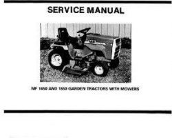 Massey Ferguson 1450 1650 Lawn Tractor Service Manual