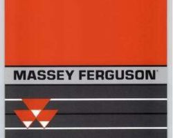 Massey Ferguson 470 Industrial Wheel Loader Service Manual Packet