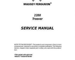 Massey Ferguson 2200 Forestry Treever Service Manual
