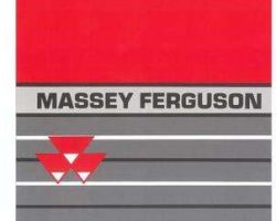 Massey Ferguson 9700 Combine White Service Manual Packet