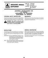 AGCO 1449527m1 Operator Manual - SM72 Mower (assembly supplement)