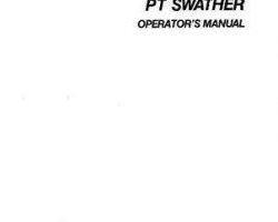 Massey Ferguson 1449689M1 Operator Manual - 210 Swather (pull type)