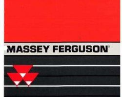 Massey Ferguson 1449742M1 Operator Manual - 8780 Combine (1997, prior sn W55101)