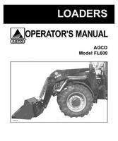 AGCO 1449778M1 Operator Manual - FL600 Loader