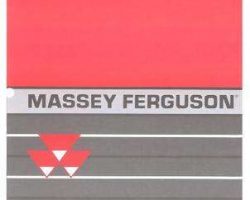 Massey Ferguson 1449786M2 Operator Manual - 1428V Compact Tractor (standard transmission)