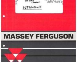 Massey Ferguson 1637065M3 Parts Book - 590 Tractor