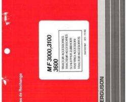 Massey Ferguson 1637247B2 Parts Book - 3000 / 3100 / 3600 Tractor (accessories)