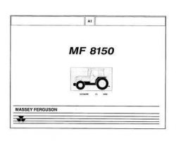 Massey Ferguson 1637285M8 Parts Book - 8150 Tractor