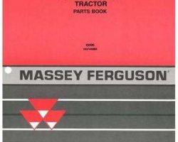 Massey Ferguson 1637446M4 Parts Book - 8470 / 8480 Tractor (tier 2, prior sn P325039)