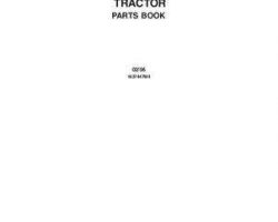 Massey Ferguson 1637447M4 Parts Book - 8450 / 8460 Tractor (tier 2, prior sn P332013)