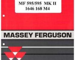 Massey Ferguson 1646168M4 Parts Book - 595 / 595 MK 2 Tractor