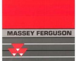 Massey Ferguson 1857014M3 Operator Manual - 4200 Series Tractor (cab)