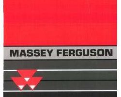 Massey Ferguson 1857245M1 Operator Manual - 3325 / 3330 / 3340 / 3350 / 3355 S-GE-V Tractor
