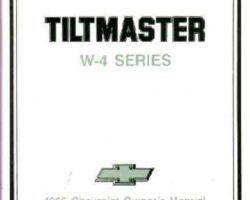 1986 Chevrolet W4 Tiltmaster Owner's Manual