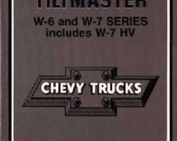 1987 Chevrolet W7 Tiltmaster Owner's Manual
