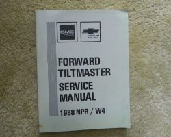 1988 GMC W4 Forward Service Manual