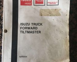 1989 GMC W4 Forward Service Manual